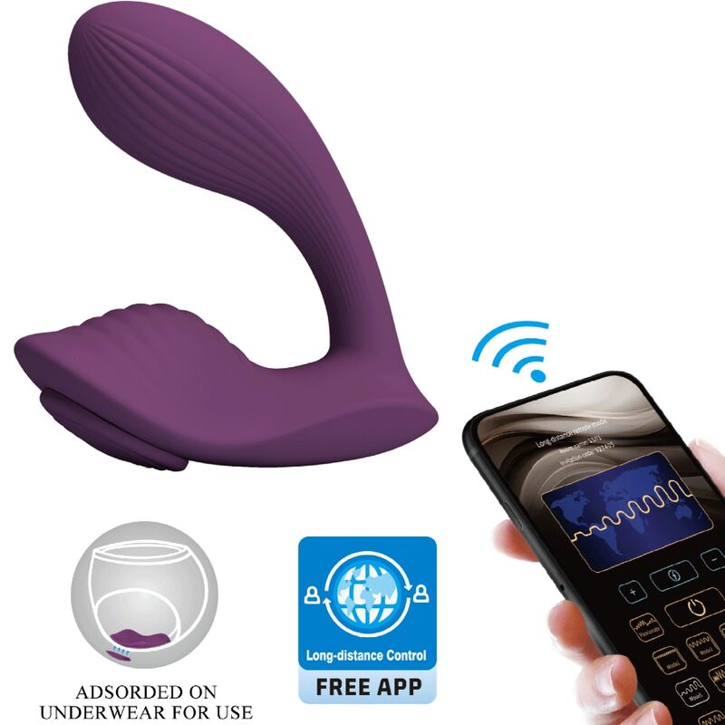 PRETTY LOVE Franz Masseur Vibrateur Application Gratuite Violet - Aura Intime