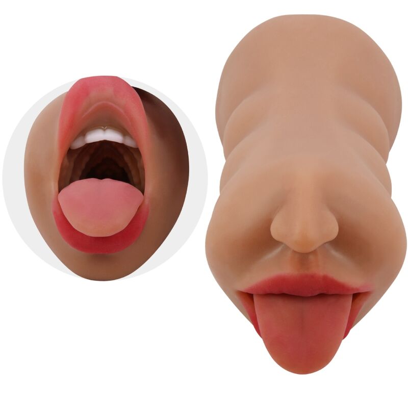 CRAZY BULL Sarah Double Masturbateur Bouche & Vagin Chair — vue alternative