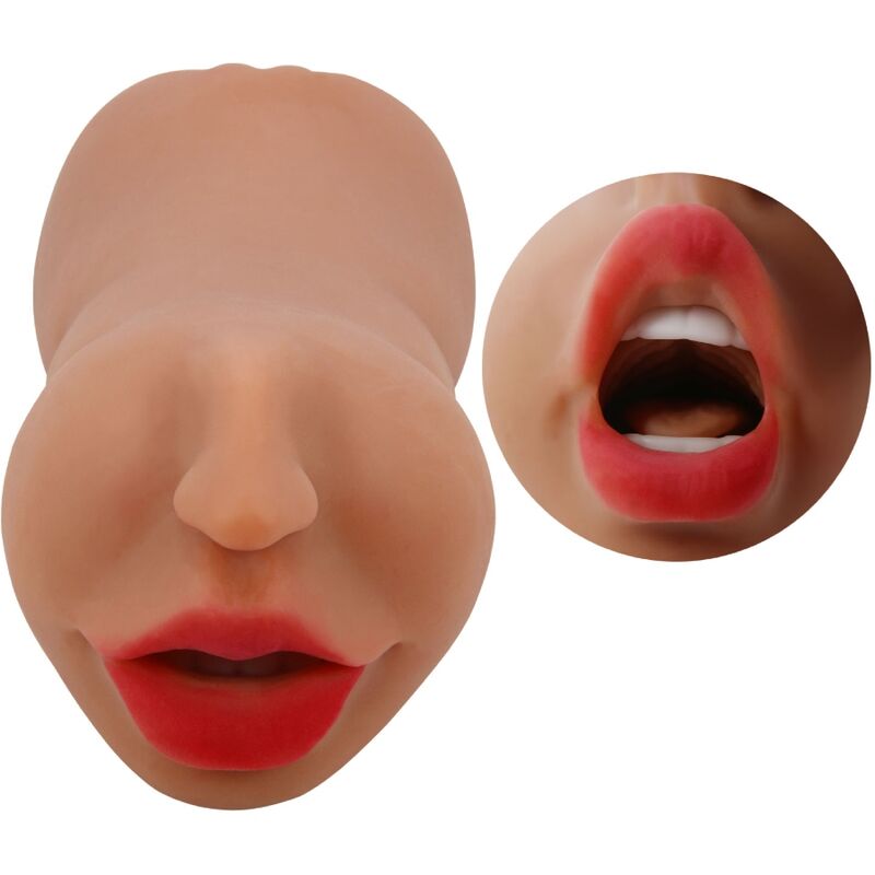 CRAZY BULL Zoey Double Masturbateur Bouche Vagin Chair — vue alternative