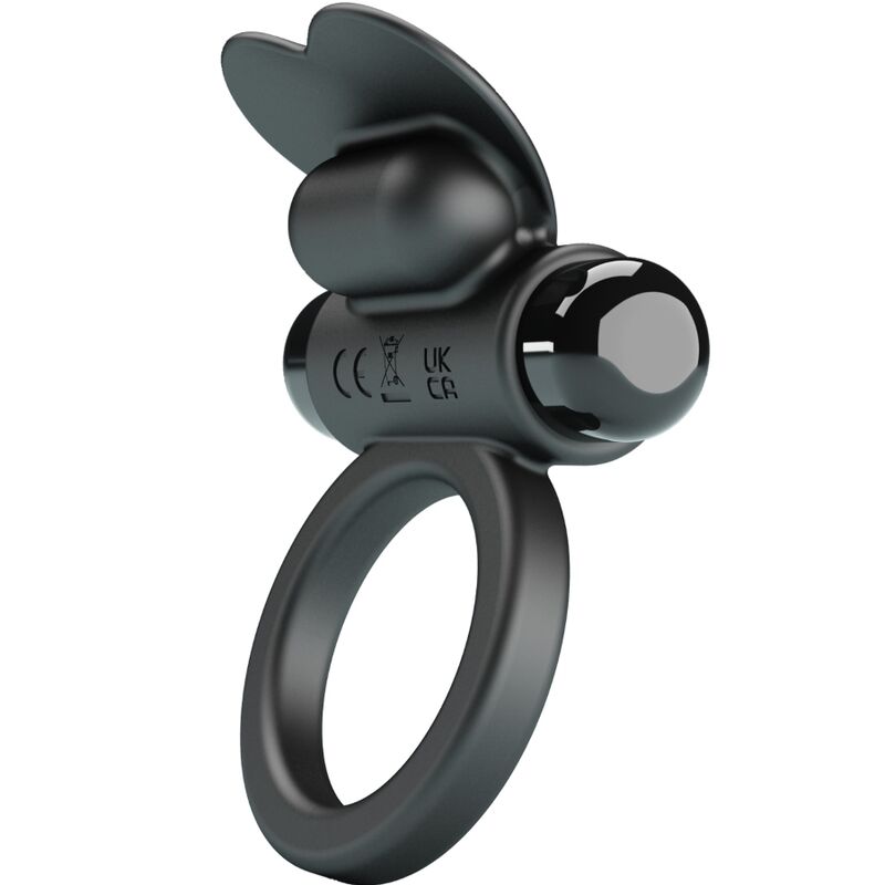PRETTY LOVE BAGUE VIBRANTE DEBONAIRE LAPIN 10 VIBRATIONS NOIRE — vue détaillée