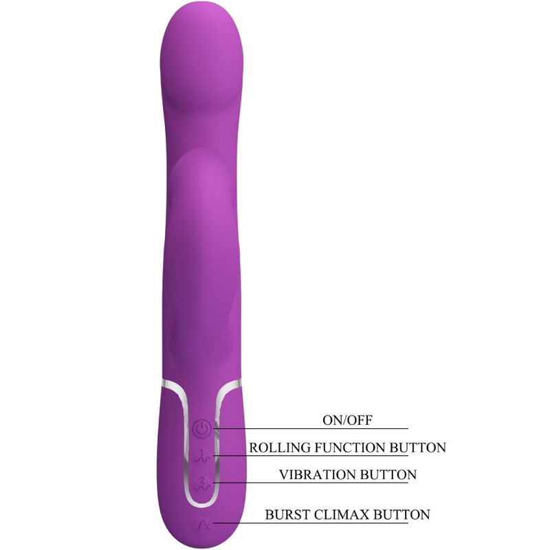 PRETTY LOVE Vibrateur Stimulateur Multifonction 4 1 Violet — vue arrière