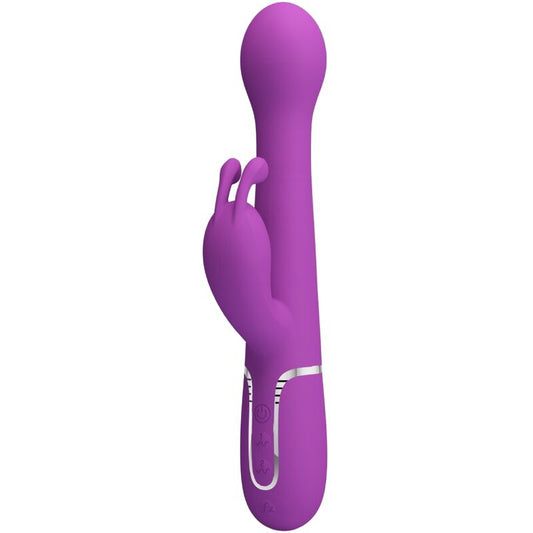 PRETTY LOVE Vibrateur Lapin Multifonction 3 1 Dejon Violet - Aura Intime