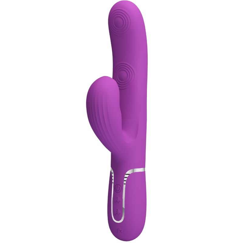 PRETTY LOVE Vibrateur Lapin Multifonction 3 1 Perlita Violet - Aura Intime