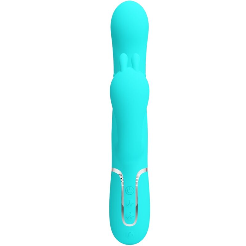 PRETTY LOVE Cammy 4 1 Vibrateur Multifonction Tripple Rabbit Bleu — vue détaillée