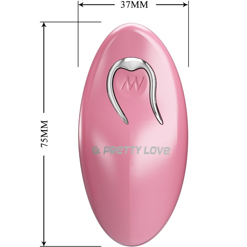 PRETTY LOVE Pinces À Tétons Cailey 10 Vibrations Télécommande Rose — vue arrière
