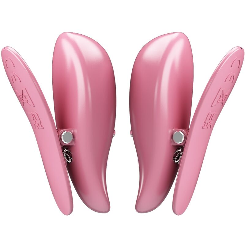 PRETTY LOVE Pinces À Tétons Cailey 10 Vibrations Télécommande Rose — vue alternative