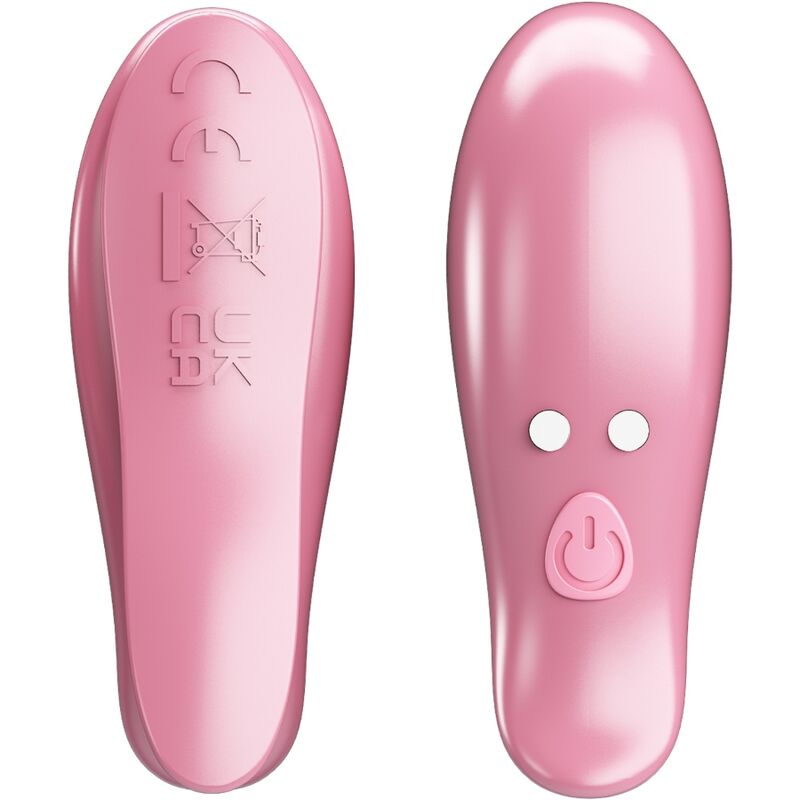 PRETTY LOVE Pinces À Tétons Cailey 10 Vibrations Télécommande Rose - Aura Intime