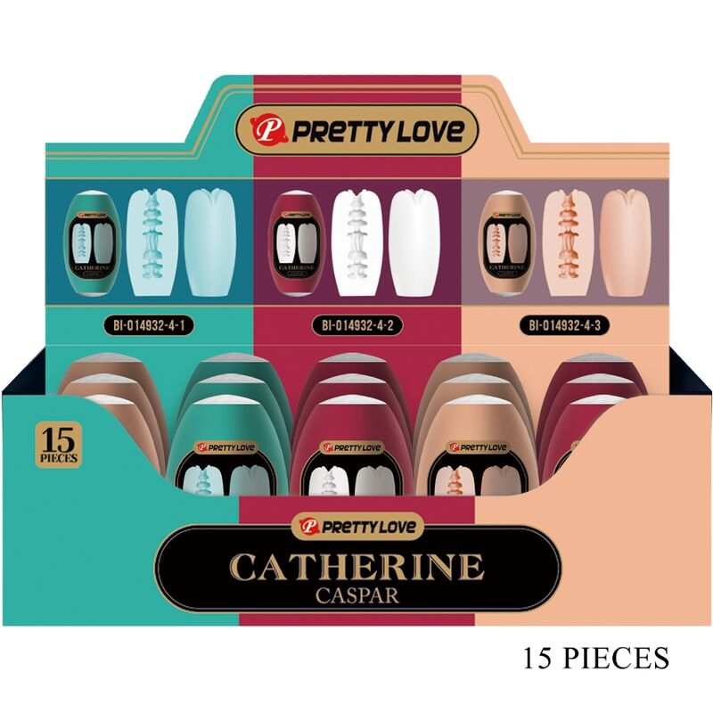 PRETTY LOVE CASPAR PACK 15 DIFFÉRENTS MASCRUBATEURS HOMMES - Aura Intime