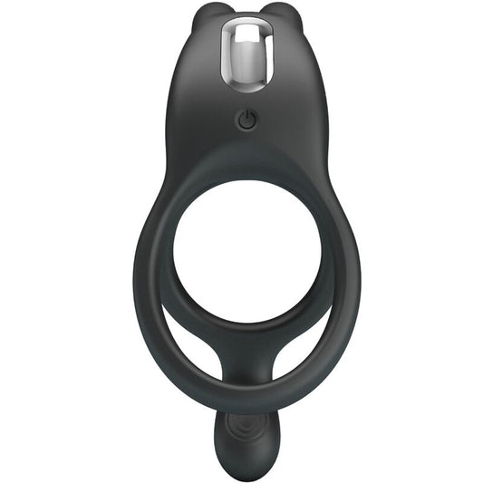 PRETTY LOVE SETH DOUBLE ANNEAU VIBRANT LAPIN 7 VIBRATIONS NOIR - Aura Intime