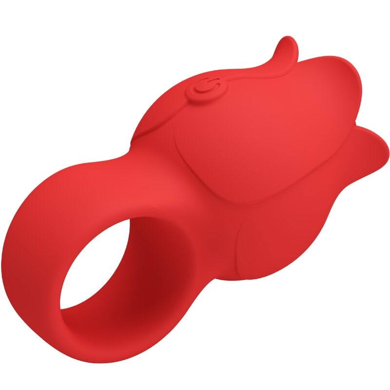 PRETTY LOVE Vibrateur Doigt Forme Jae Rose 10 Vibrations Rouge — vue alternative