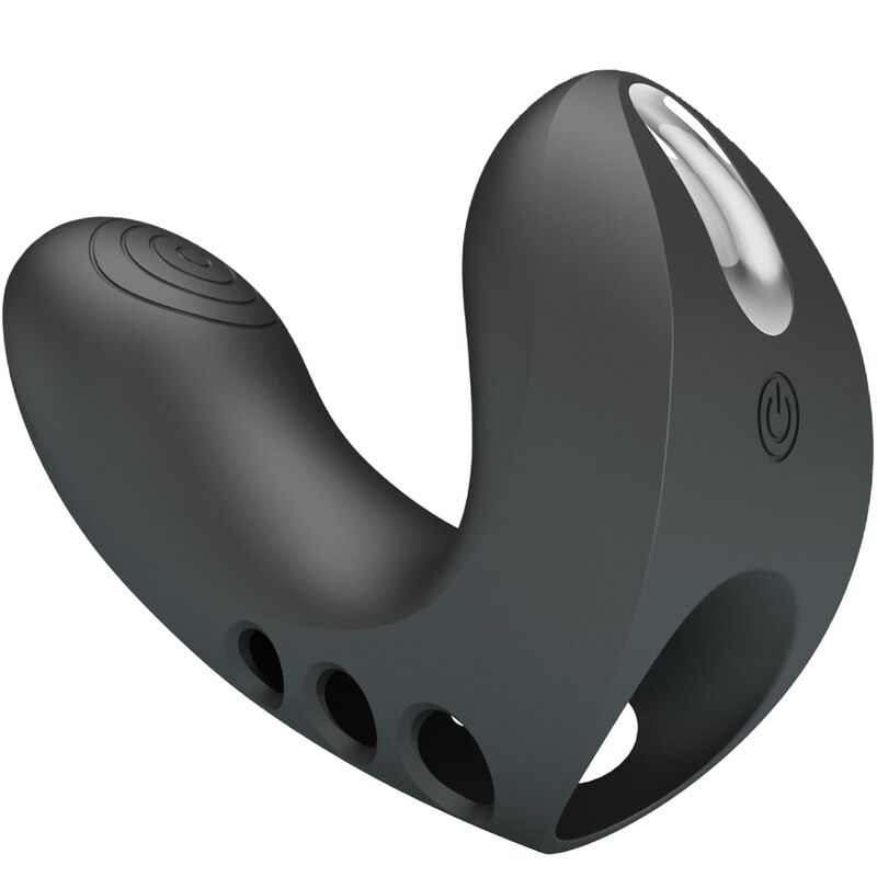 PRETTY LOVE Vibrateur Doigt Camelia 7 Vibrations Noir — vue détaillée