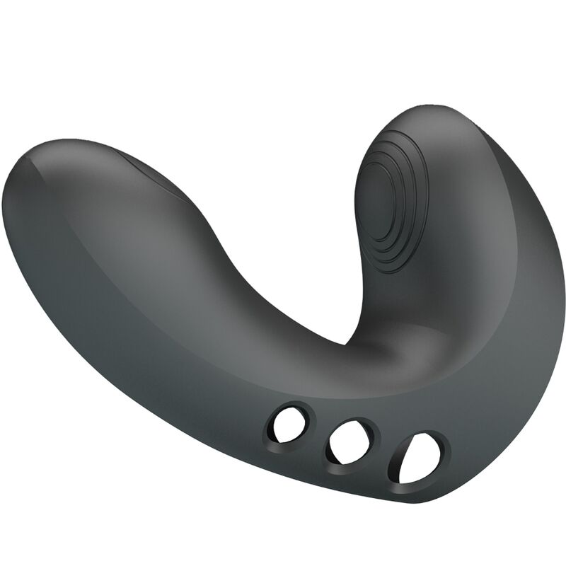 PRETTY LOVE Vibrateur Doigt Camelia 7 Vibrations Noir - Aura Intime