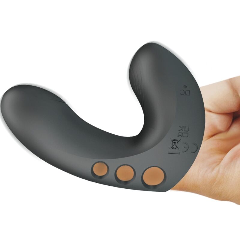 PRETTY LOVE Vibrateur Doigt Camelia 7 Vibrations Noir — accessoires inclus