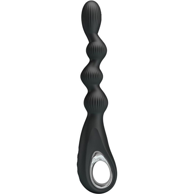 PRETTY LOVE Vibrateur Anal Federer 12 Vibrations Noir - Aura Intime