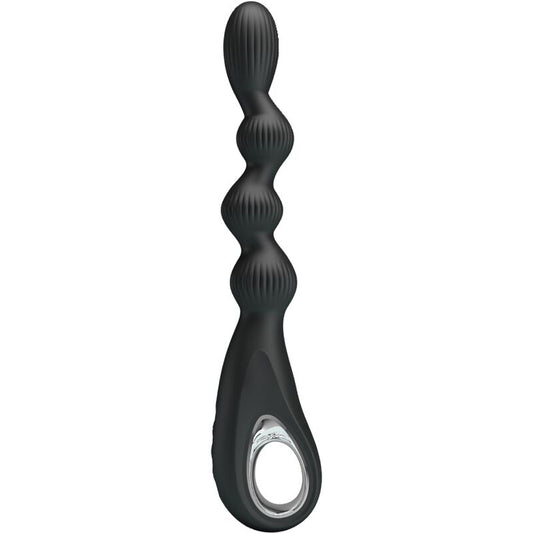PRETTY LOVE Vibrateur Anal Federer 12 Vibrations Noir - Aura Intime