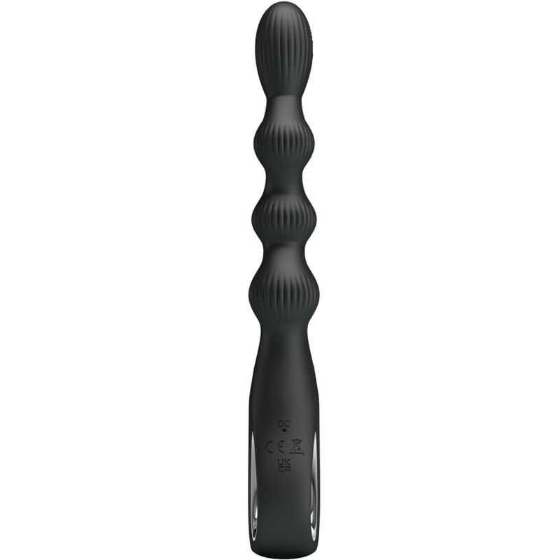 PRETTY LOVE Vibrateur Anal Federer 12 Vibrations Noir — vue détaillée