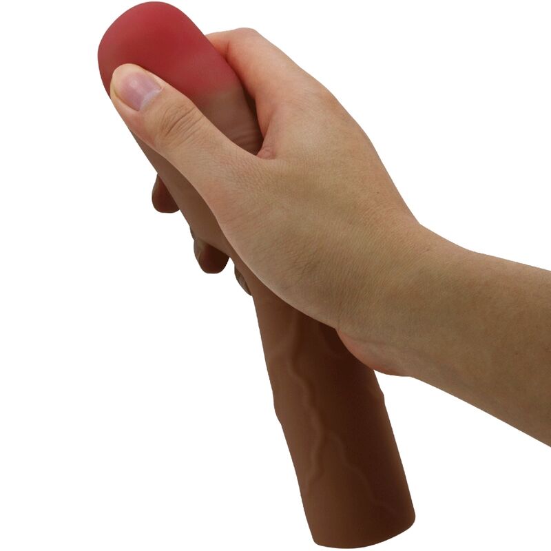 PRETTY LOVE KYLIAN MANCHON PÉNIS EXTENSION 7,6 CM MULÂTRE — vue arrière