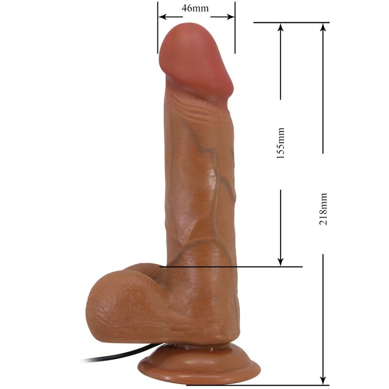 BAILE Vibrateur Réaliste Bahamut 21,8 Cm Flesh Télécommande — accessoires inclus