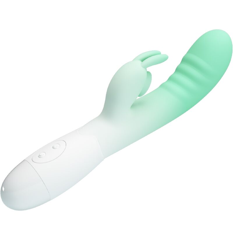 PRETTY LOVE Vibrateur Lapin Cerberus 30 Vibrations Vert — vue arrière