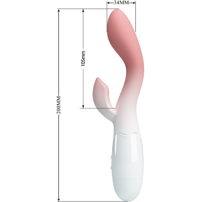PRETTY LOVE Vibrateur Point G Lumineux + Stimulateur Clitoris 30 Vibr... — vue arrière