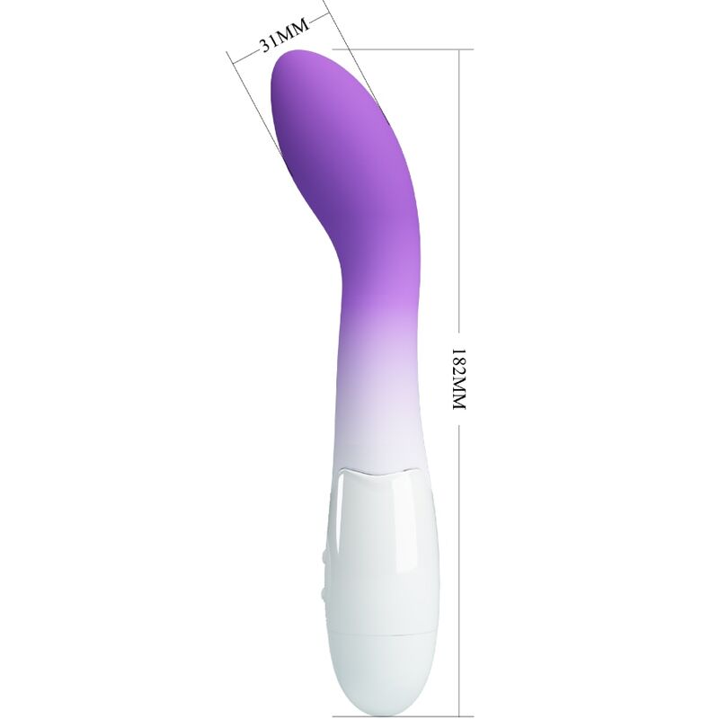 PRETTY LOVE Vibrateur Point G Bishop 30 Vibrations Violet — vue arrière