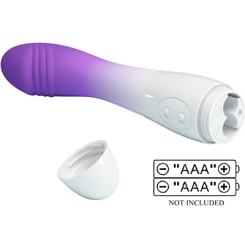 PRETTY LOVE Vibrateur Elemental Point G 30 Vibrations Violet — accessoires inclus
