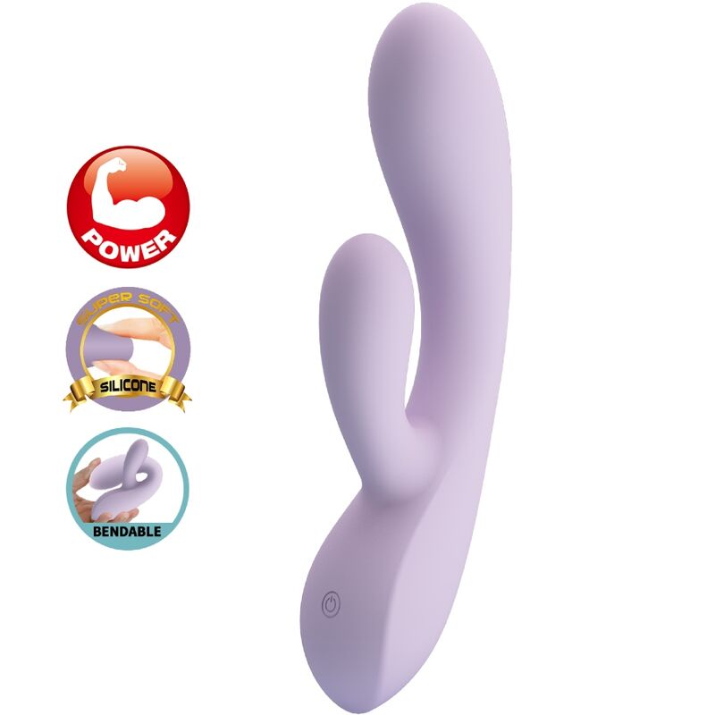 PRETTY LOVE Vibrateur Rosolyn Rabbit 10 Vibrations Violet - Aura Intime