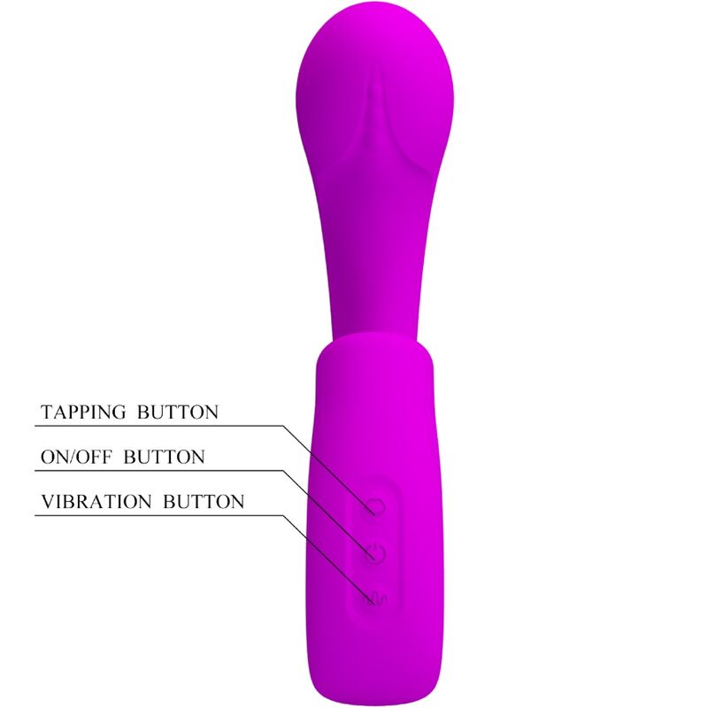 PRETTY LOVE Sibel Vibrateur Point G + Stimulateur Clitoris Sibel 10 V... — vue arrière