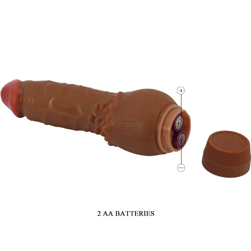 BAILE Vibrateur Réaliste Barbara 19,5 Cm Mulâtre — vue arrière