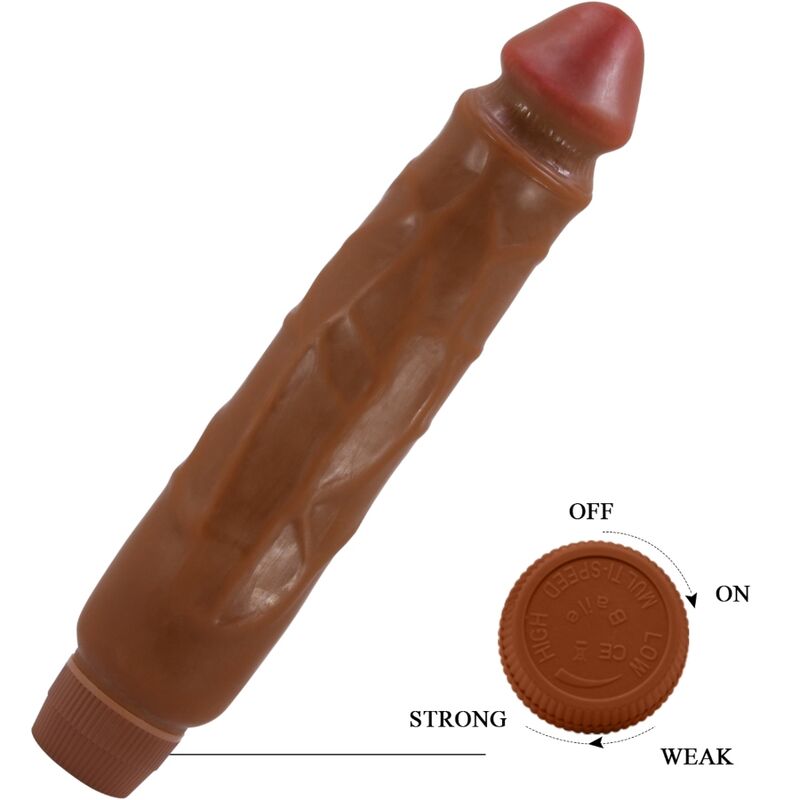 BAILE Jack Vibrateur Réaliste 26 Cm Mulâtre — vue arrière