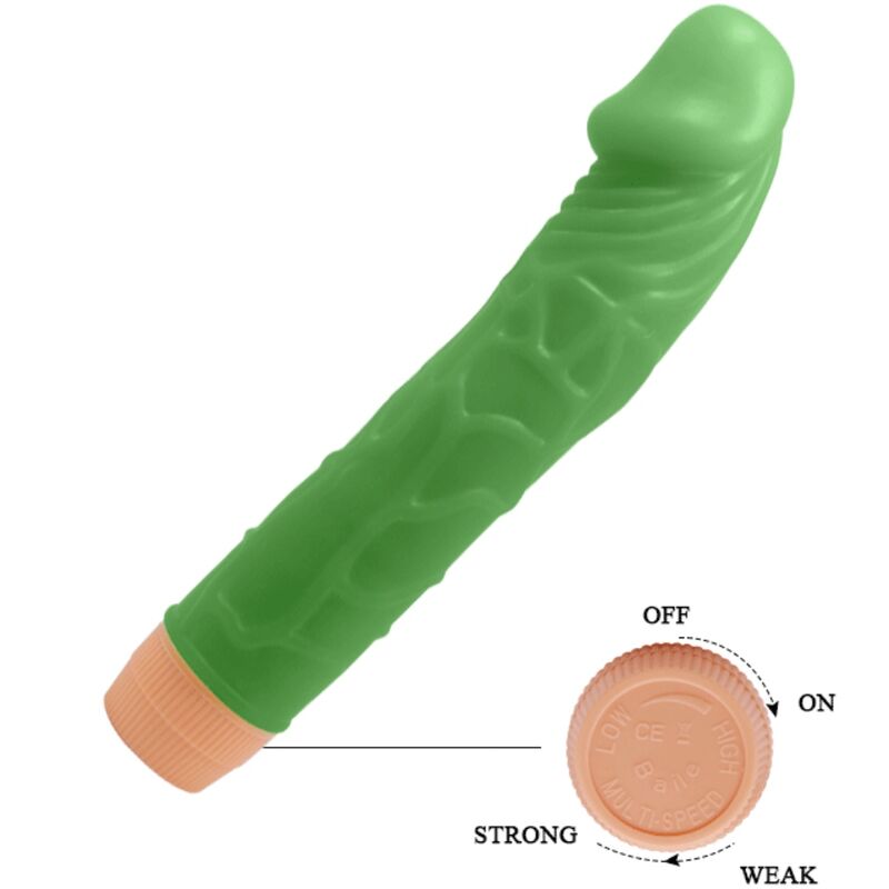 BAILE Vibrateur Réaliste Bill 22,5 Cm Vert — vue arrière