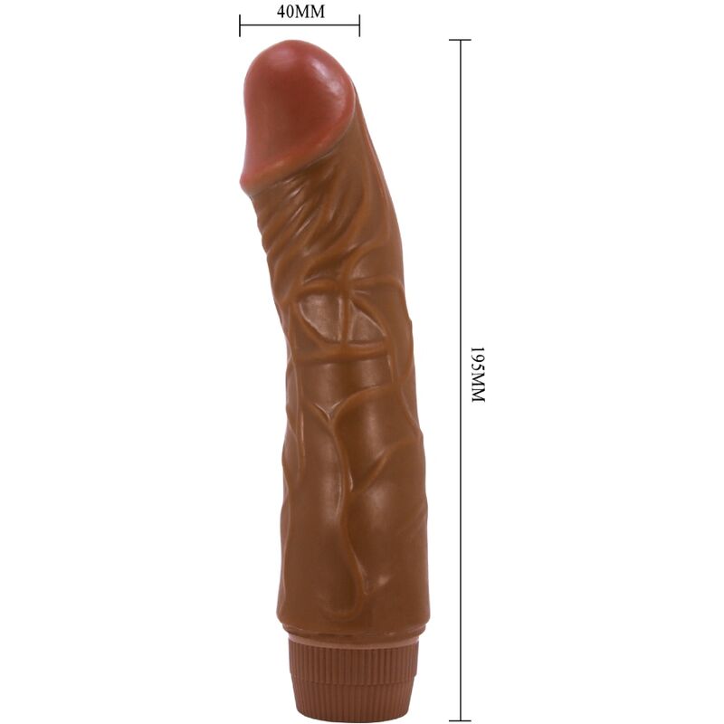 BAILE Vibrateur Realiste Jeff 19,5 Cm Mulatto — vue alternative