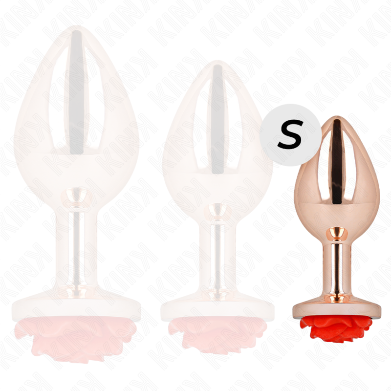 KINK PLEASURE PLUGS Plug Anal Or Rose Rose Rouge S — vue alternative