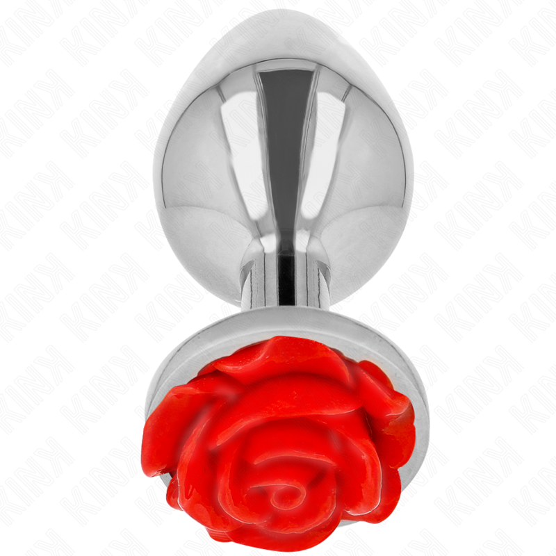 KINK PLEASURE PLUGS Plug Anal Rose Rouge Taille L — vue détaillée