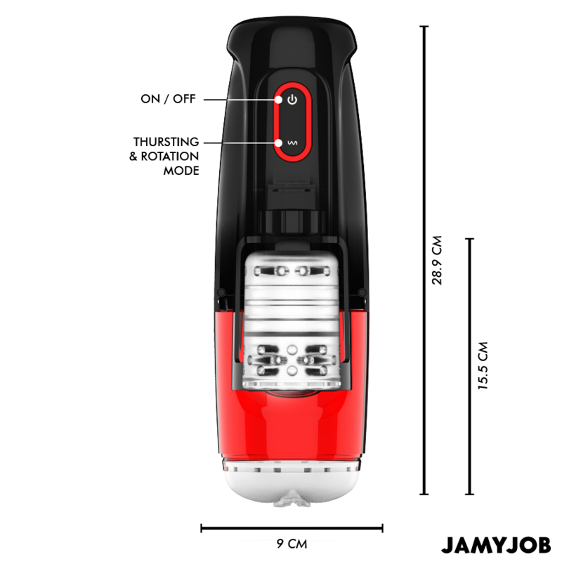 JAMYJOB MASTURBATEUR VAGIN AUTOMATIQUE STORM 10 MODES ROTATION PO... — vue alternative