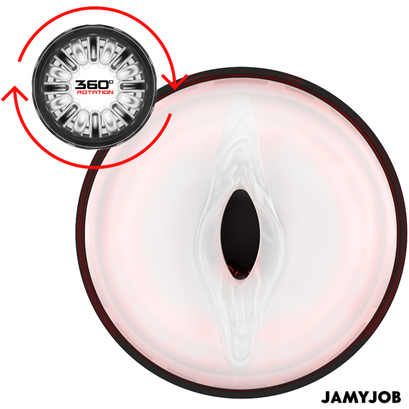 JAMYJOB MASTURBATEUR VAGIN AUTOMATIQUE STORM 10 MODES ROTATION PO... — vue arrière