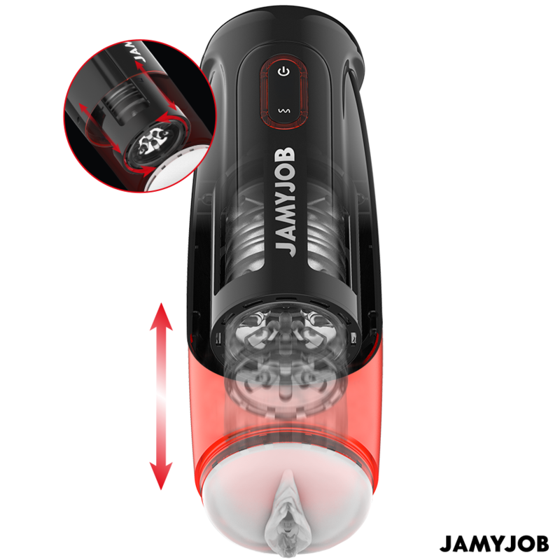JAMYJOB MASTURBATEUR VAGIN AUTOMATIQUE STORM 10 MODES ROTATION PO... — vue détaillée
