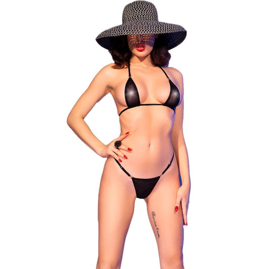 CHILIROSE SUMMER Cr 4840 Micro Bikini Noir S/M - Aura Intime