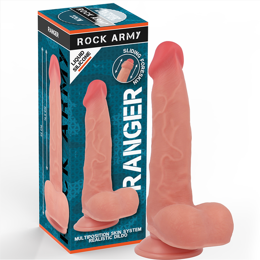 ROCK ARMY RANGER SILICONE LIQUIDE 22 CM -O- 3,6 CM - Aura Intime