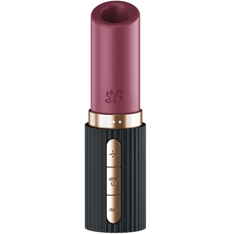 SATISFYER AIR PULSE Stimulateur Clitoris Pro 2 Kiss Wave Grenat / Noir — vue détaillée