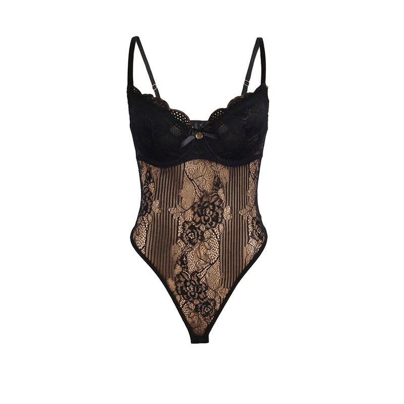 SUBBLIME BODIES 955625 Body Dentelle Fermeture Bas Noir L/Xl — vue arrière