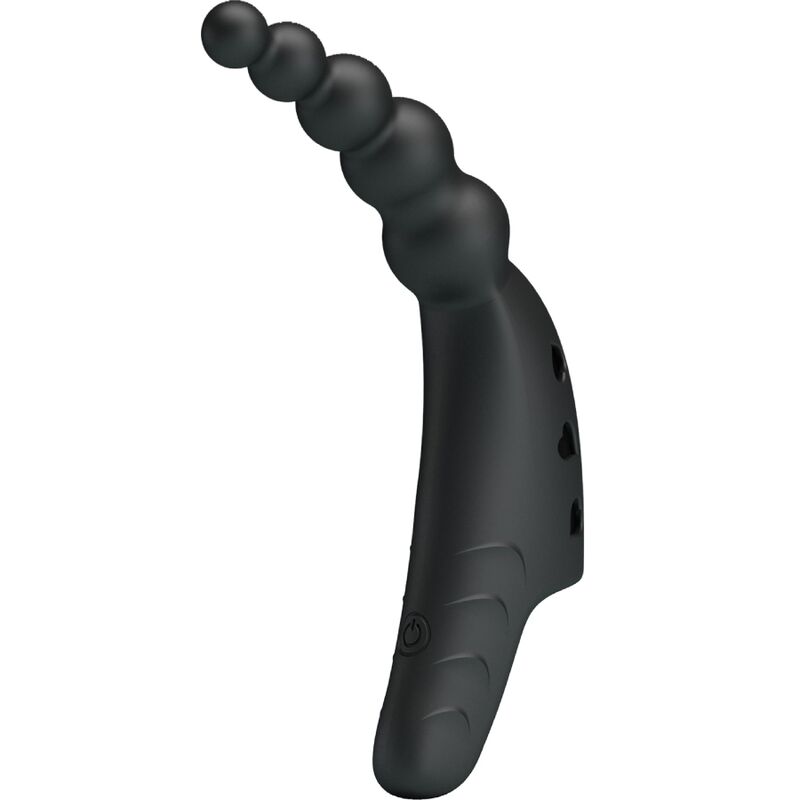 PRETTY LOVE Jordin Finger Vibrator 10 Vibrations Noir — vue détaillée