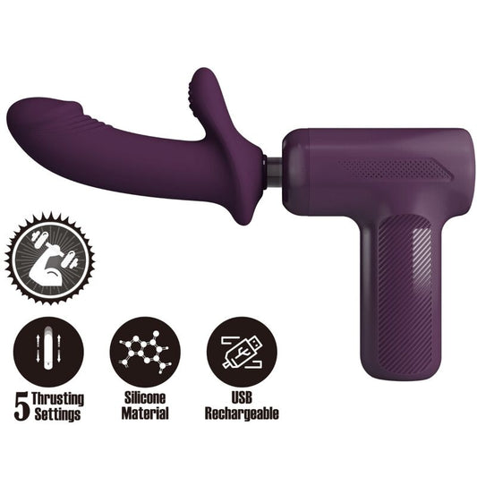 PRETTY LOVE C-TYPE Masseur Dj Scholar 5 Réglages Violet - Aura Intime