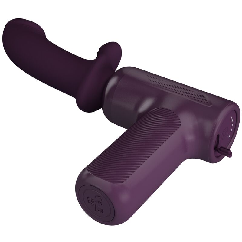 PRETTY LOVE C-TYPE Masseur Dj Scholar 5 Réglages Violet — accessoires inclus