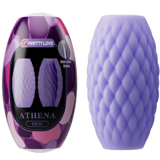 PRETTY LOVE MASTURBATEUR HOMME SILICONE ATHENA EROS VIOLET - Aura Intime