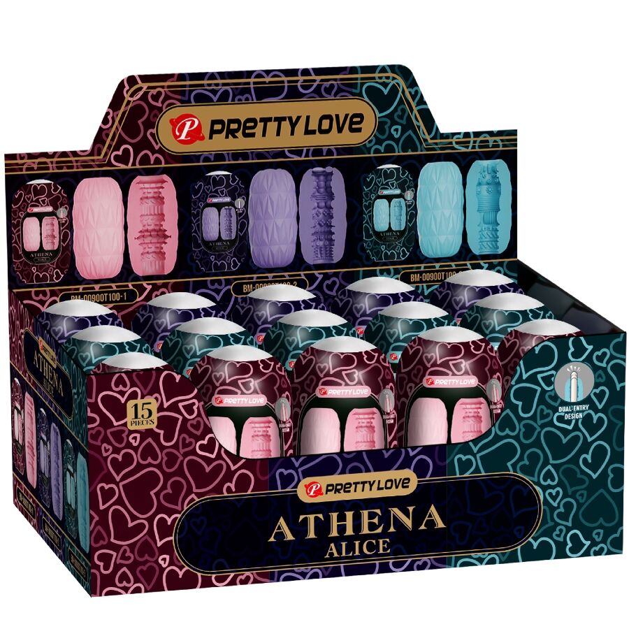 PRETTY LOVE ATHENA ALICE PACK 15 MASTURBATEURS MASCULINS DIVERS - Aura Intime