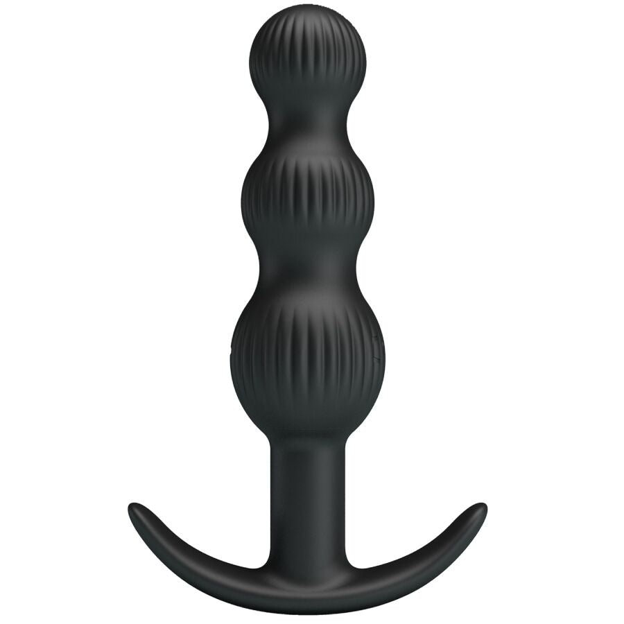 PRETTY LOVE Vibrateur Anal Sidney 10 Vibrations Noir - Aura Intime