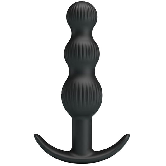 PRETTY LOVE Vibrateur Anal Sidney 10 Vibrations Noir - Aura Intime