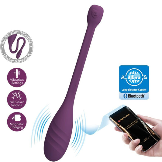PRETTY LOVE SMART VIBRATEUR CONTRÔLÉ PAR APPLICATION LEVIATHAN VIOLET - Aura Intime