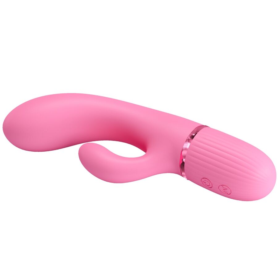 PRETTY LOVE FLIRTATION VIBRATEUR MARSKI RABBIT & POINT G ROSE — vue arrière